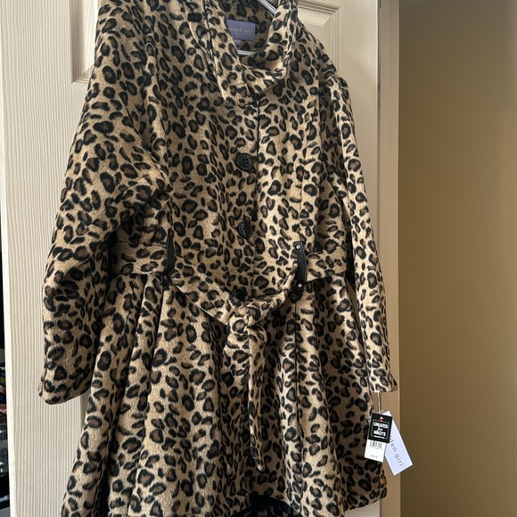 NWT Madden Girl Brown/Black Leopard Print Coat Size 3X - Picture 14 of 14